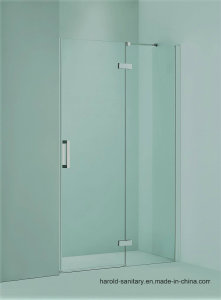 Glass Shower Door with Support Bar