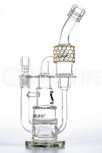 Honeycomb Cake Stack Recycler Glass Water Pipe Smoking Pipe